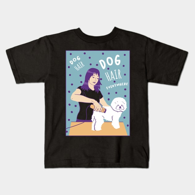 Dog Groomer Kids T-Shirt by Wlaurence